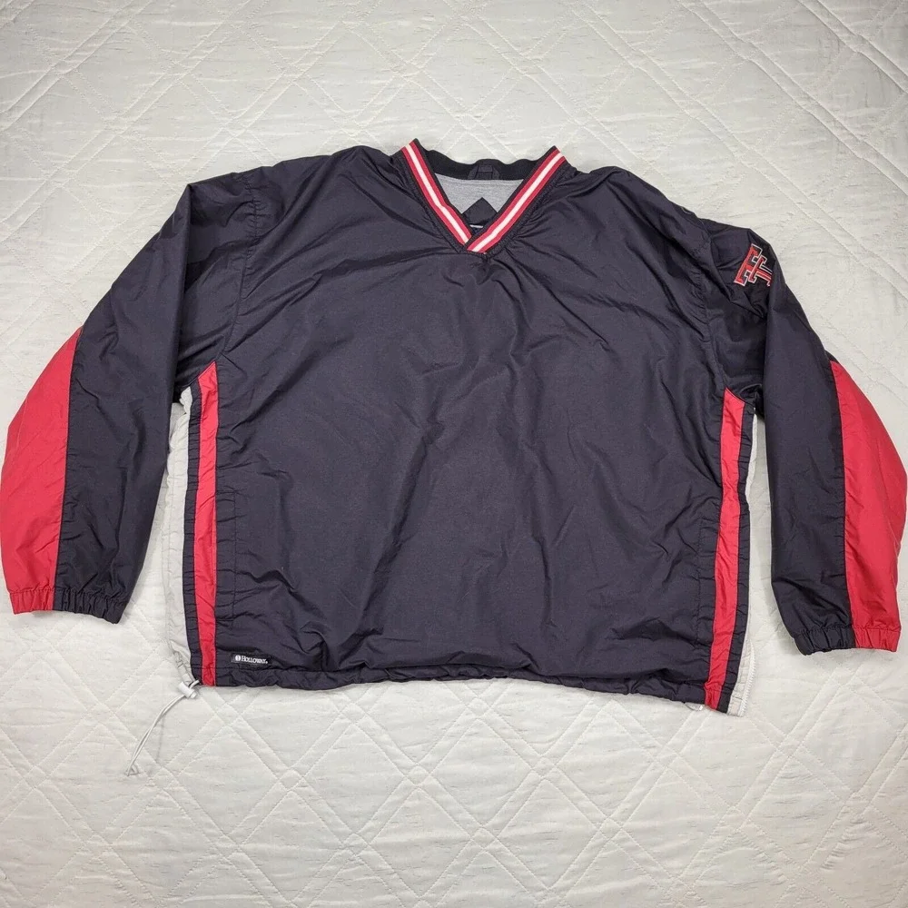 Texas‎ Tech Red Raiders Holloway lined pull over wind breaker XXL